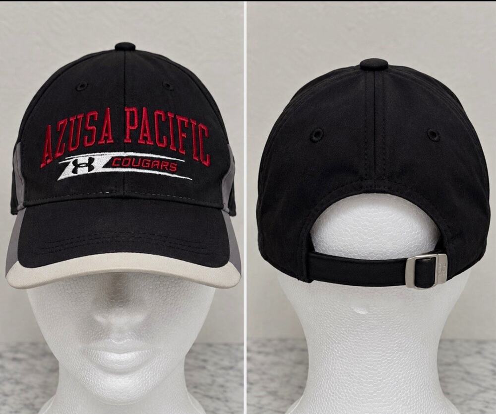 Under Armour Azusa Pacific Cougars Adjustable Cap Hat One Size Black
